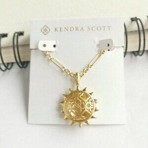 Kendra Scott Sienna Sun Gold Pendant Necklace NEW